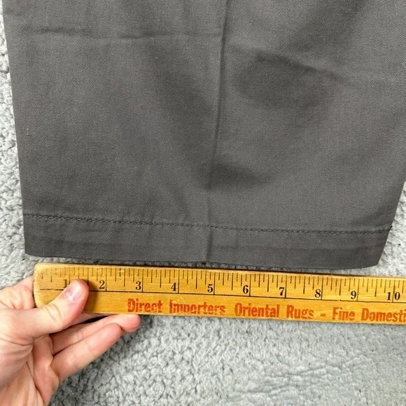 Harbor Bay Khaki Pants Men 4XL-30 Big Tall Gray Elastic Waist Pocket Comfort NEW